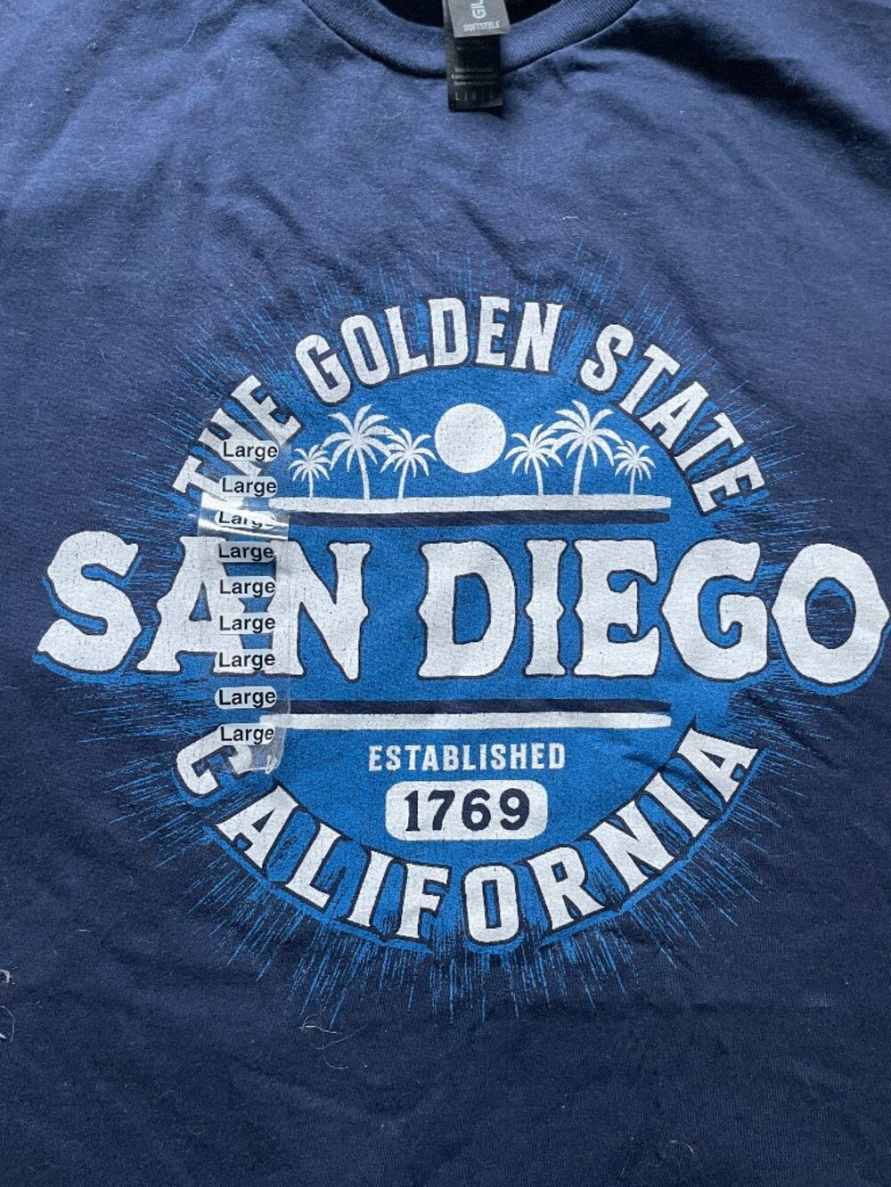 Size Large "San Diego" shirt